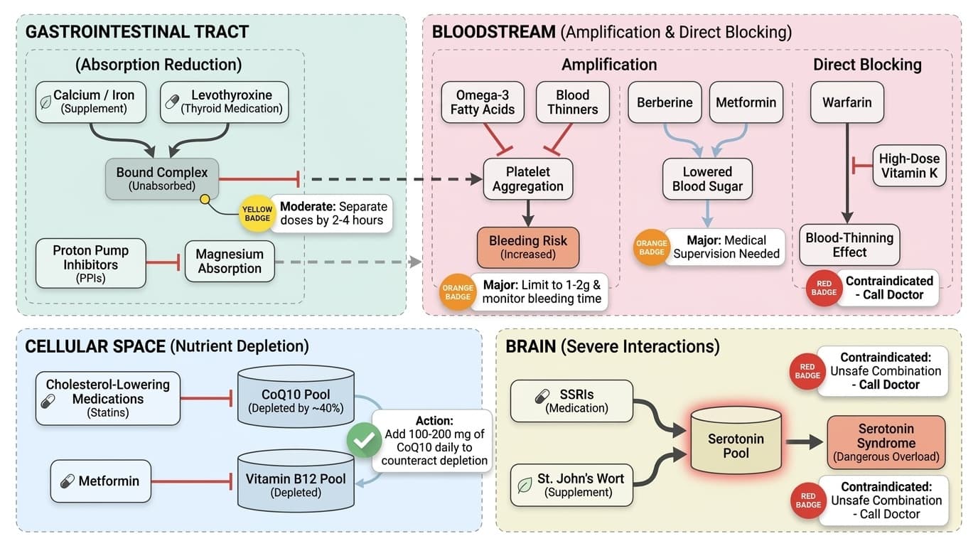 Drug-Supplement Interactions: What Aviado’s Warnings Actually Mean (And What To Do)