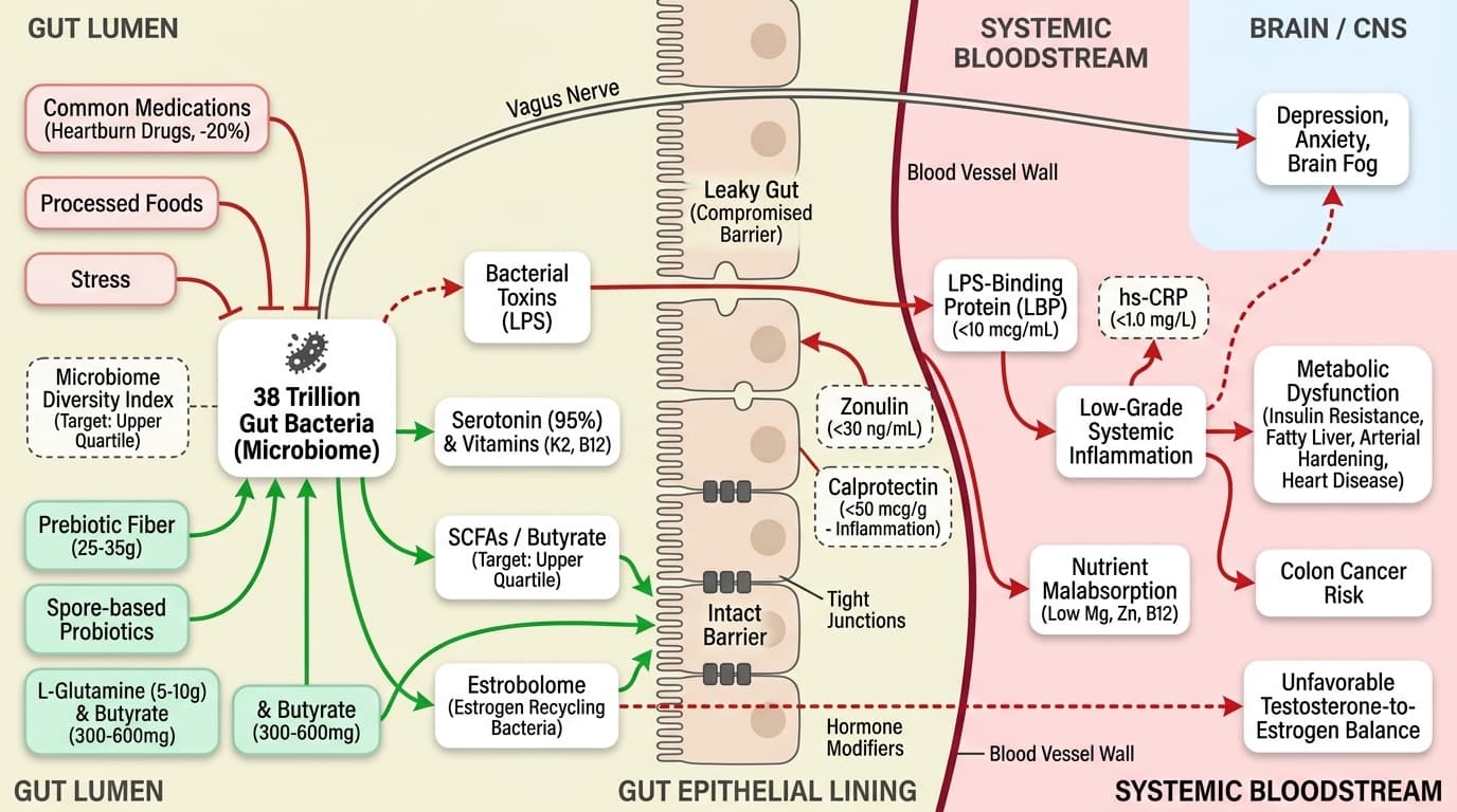 Gut Health in Midlife Men: The Hidden Driver of Your Health After 40