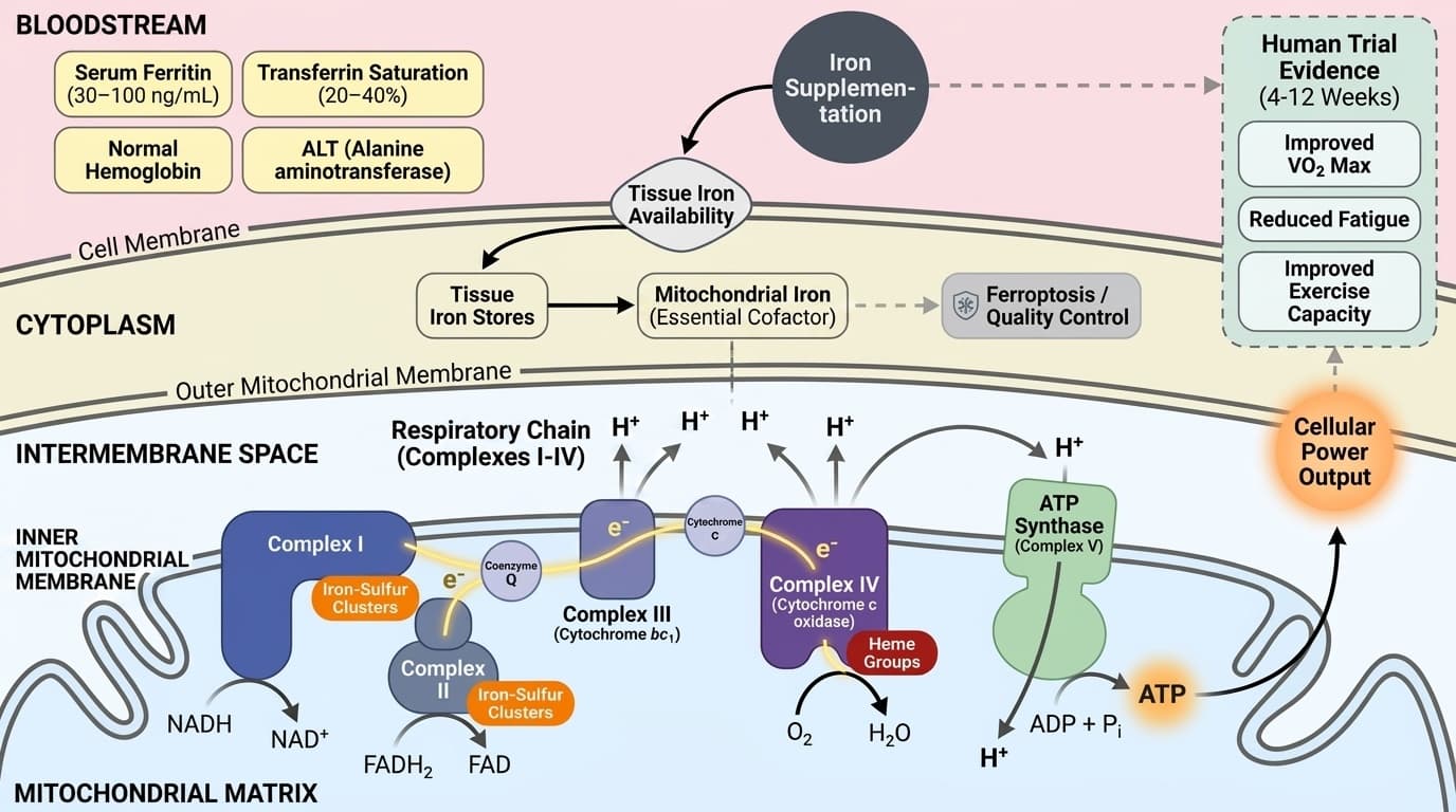 How Iron Controls Cellular Energy Through Mitochondrial Electron Transport