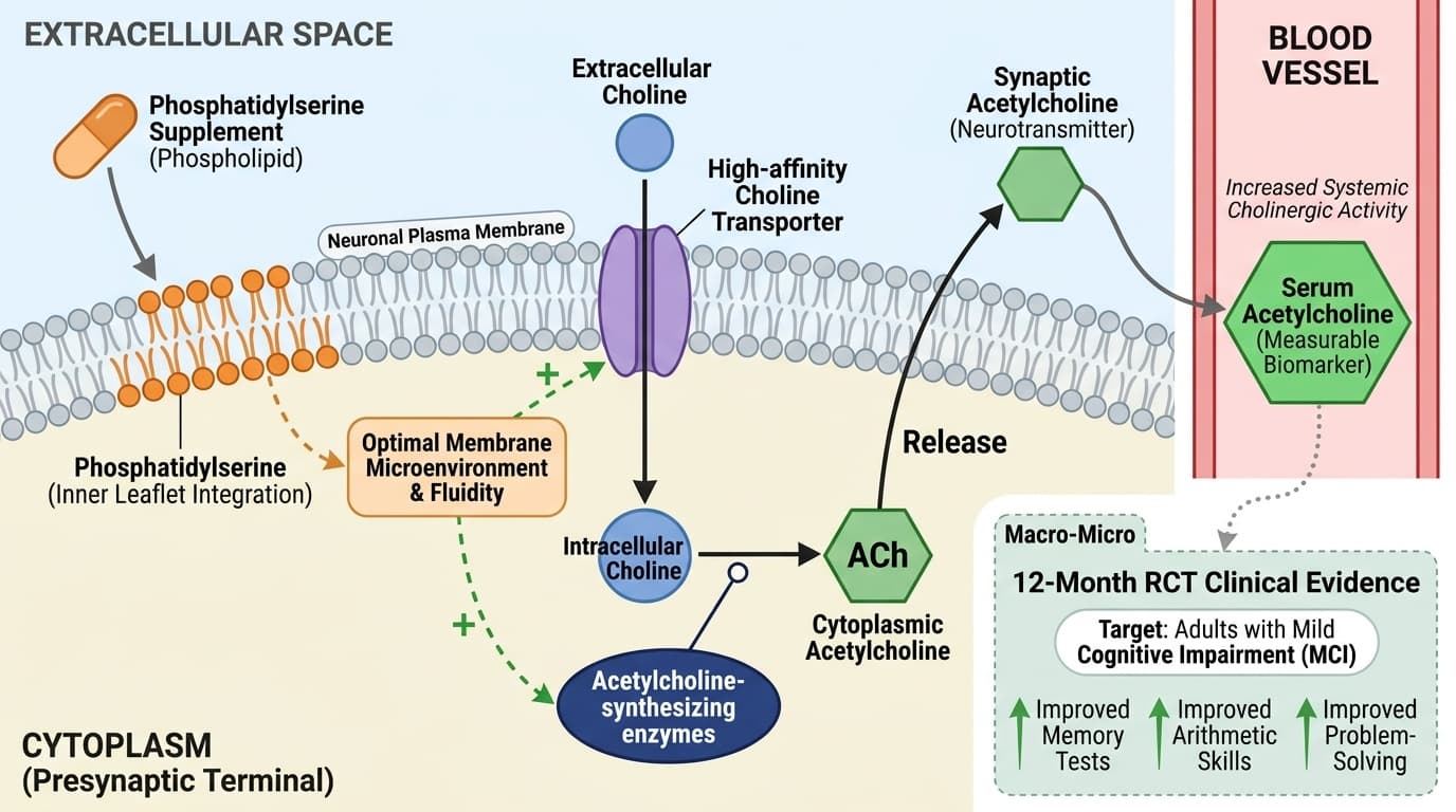 How Phosphatidylserine Enhances Acetylcholine Signaling in Brain Membranes